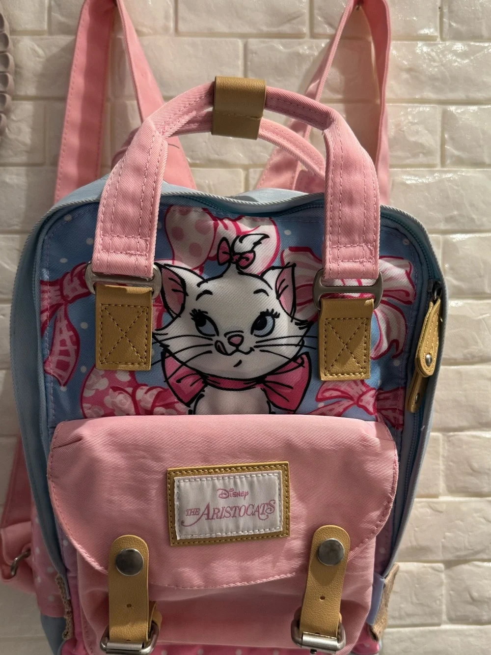 Disney The Aristocats Kids Backpack in Pink and Light Blue